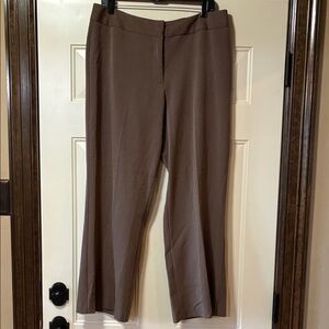 NWT 16 Short Worthington Marilyn Fit Tan/Taupe Stretch Dress Pants